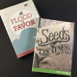 Joel Osteen DVD Lot (2) Seeds of Greatness Are‎ in You~Flood of Favor~NEW Sealed